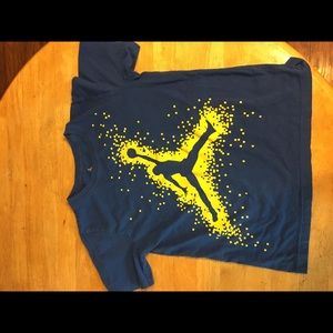 Kids Blue Air Jordan T Shirt Size Medium